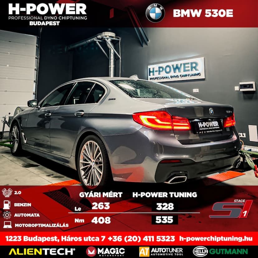 BMW 530E H-Power Chiptuning – Chiptuning Budapesten és Debrecenben