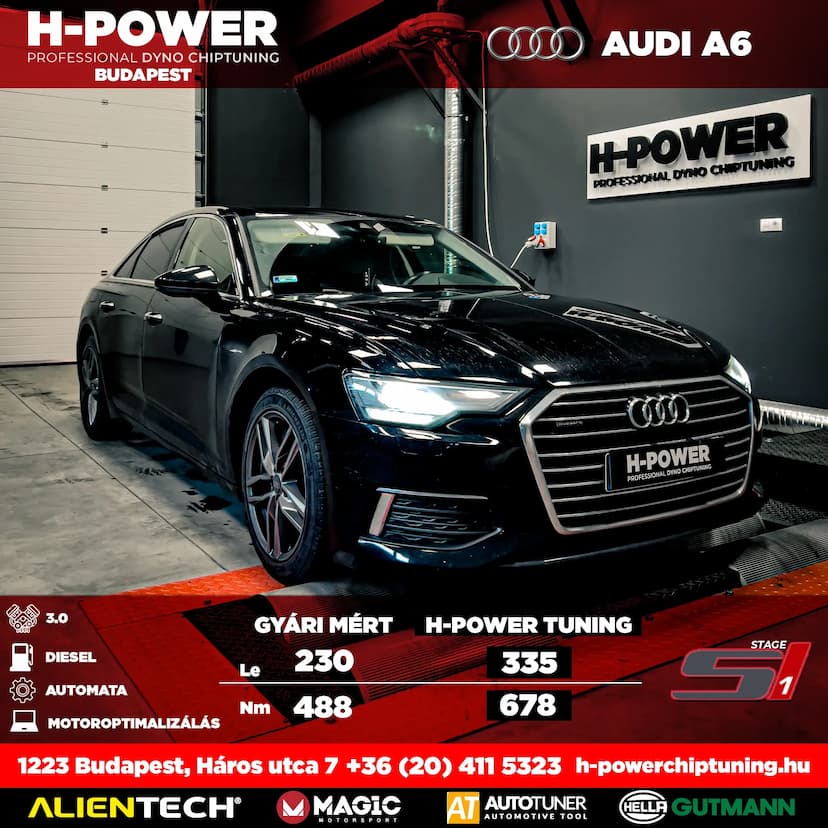 Audi A6 H-Power Chiptuning – Chiptuning Budapesten és Debrecenben