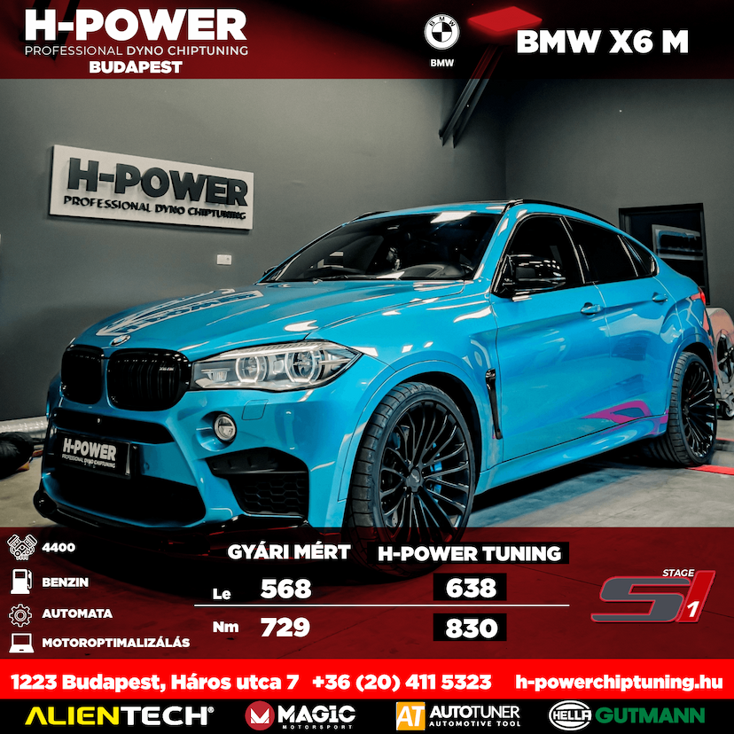 BMW X6 M  H-Power Chiptuning – Chiptuning Budapesten és Debrecenben