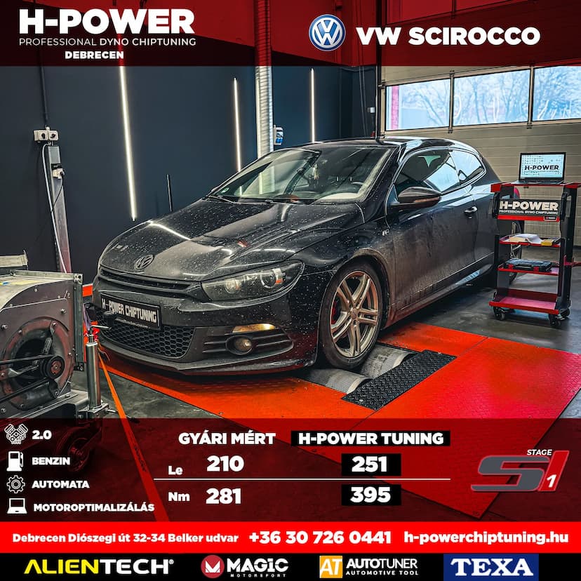 Vw Scirocco H-Power Chiptuning – Chiptuning Budapesten és Debrecenben